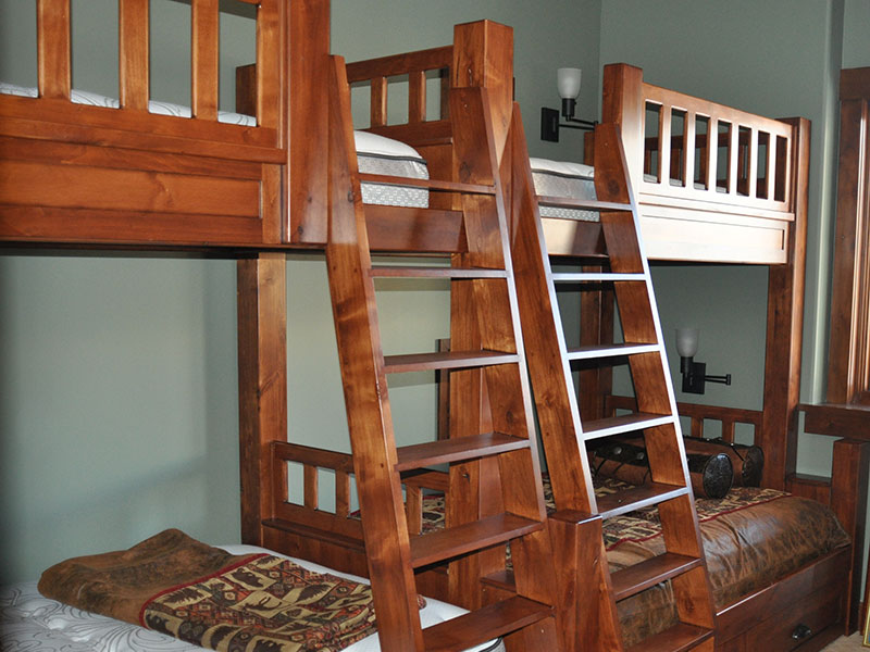 Classic custom wooden bunk beds