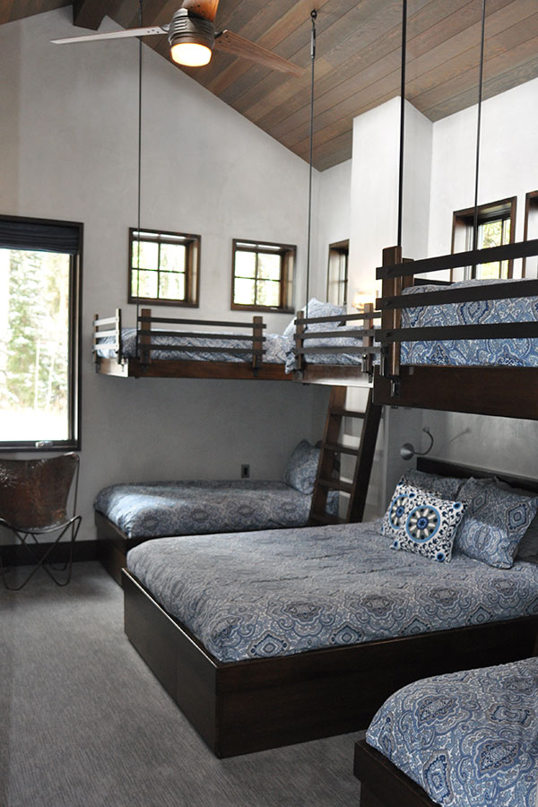 Custom wooden bunk beds