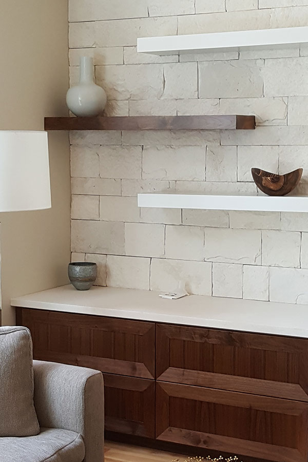 Simple custom wooden shelves